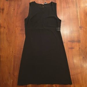 CHANEL black Silk sheer Dress Sz 40 (US 8)